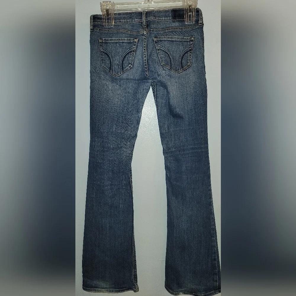 Hollister Denim Jeans 5 pocket decorative stitching - Picture 2 of 11
